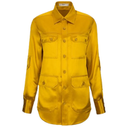 Bally Womens Double Pocket Shirt in Yellow