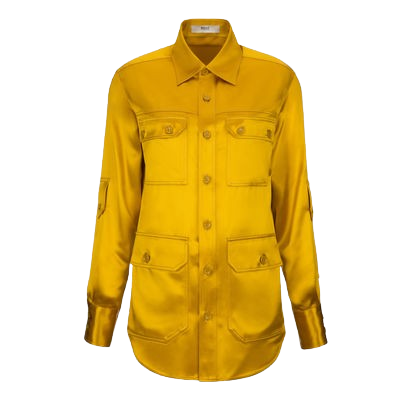 Bally Womens Double Pocket Shirt in Yellow