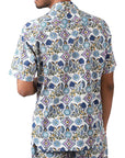 Kardo Mens Lamar Shirt Embroid Blu