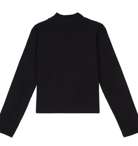 Lyle & Scott Girls Long Sleeve Turtle Neck in Black