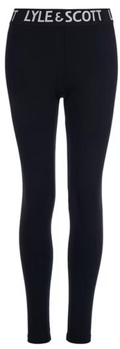 Lyle & Scott Girls Tape Waist Leggings in Black