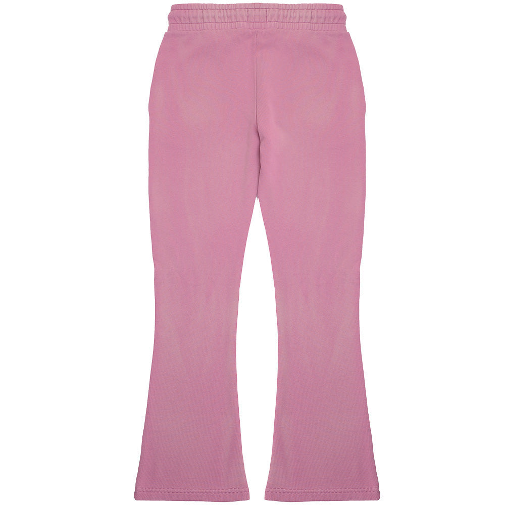 Lyle & Scott Girls Garment Dye Bootleg BB Jogger in Violet Pink