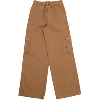 Lyle & Scott Girls Cargo Pocket Twill Trousers in Tannin