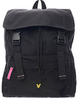 Lyle & Scott Girls Black Buckle Backpack