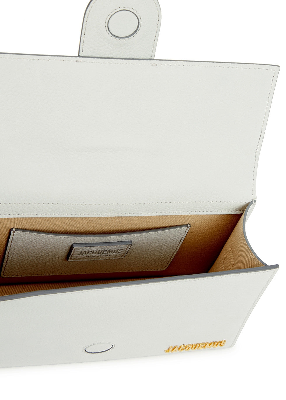 Le Grand Bambino Light Blue leather crossbody bag with gold hardware