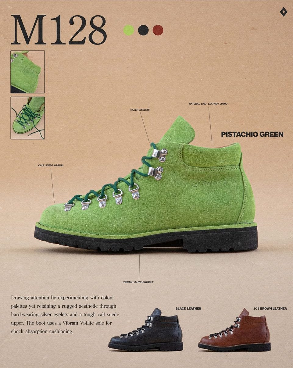 Mens Fracap Hip M128 Boot In Green