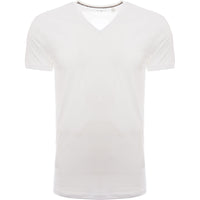 Paul Smith Mens V Neck T-Shirt in White