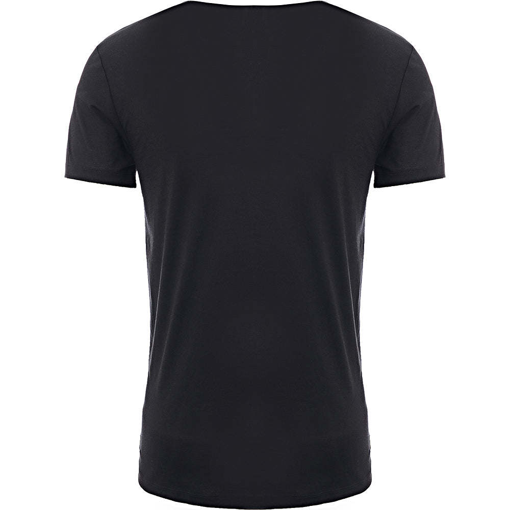 Paul Smith Mens V Neck T-Shirt in Black