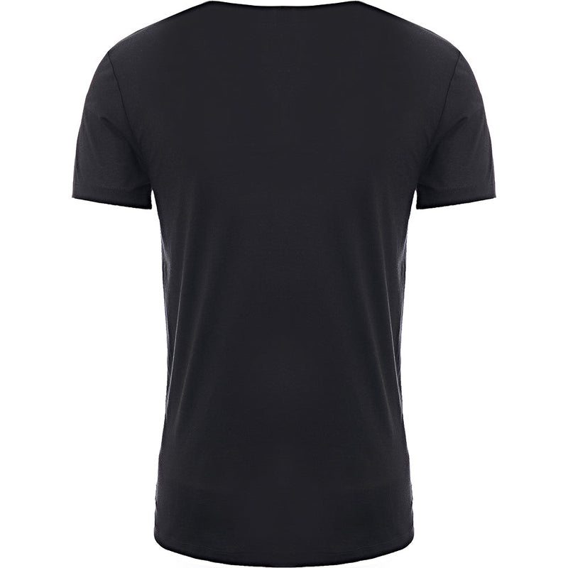 Paul Smith Mens V Neck T-Shirt in Black