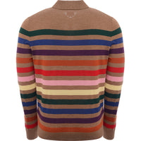 Paul Smith Mens Pullover Ls Polo Shirt in Multicoloured