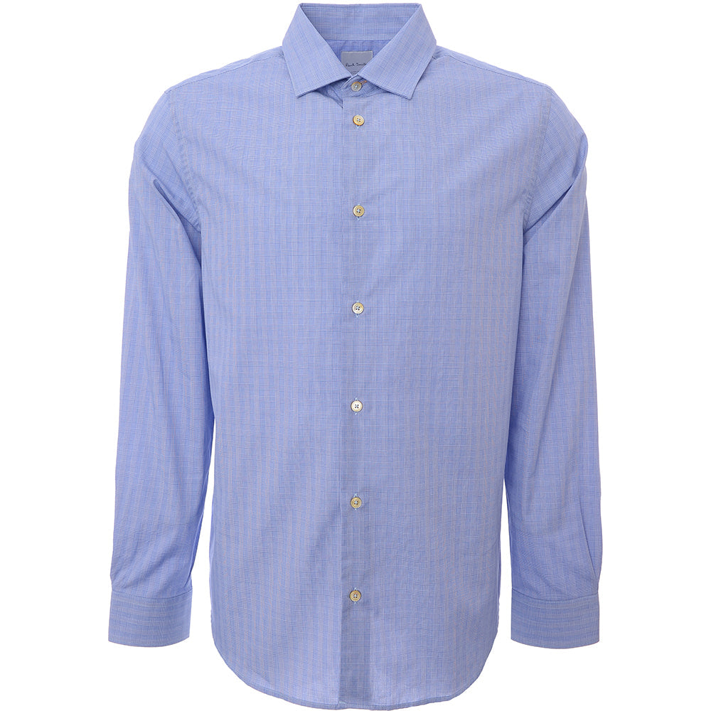 Paul Smith Mens S/C Slim Shirt in Blue