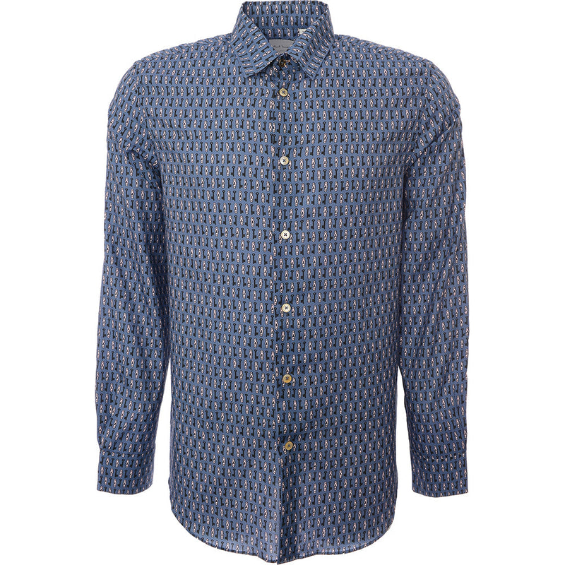 Paul Smith Mens S/C Tailored Shirt in Blue