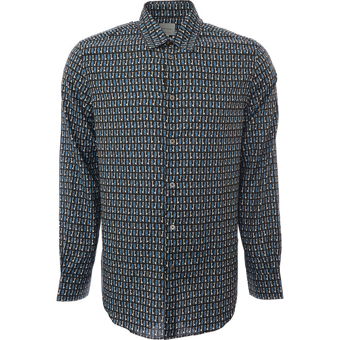 Paul Smith Mens S/C Tailored Shirt in Multicoloured