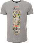 Paul Smith Mens Slim Fit T-Shirt Skateboard in Grey