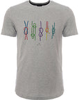 Paul Smith Mens Slim Fit Ss T-Shirt Knots in Grey