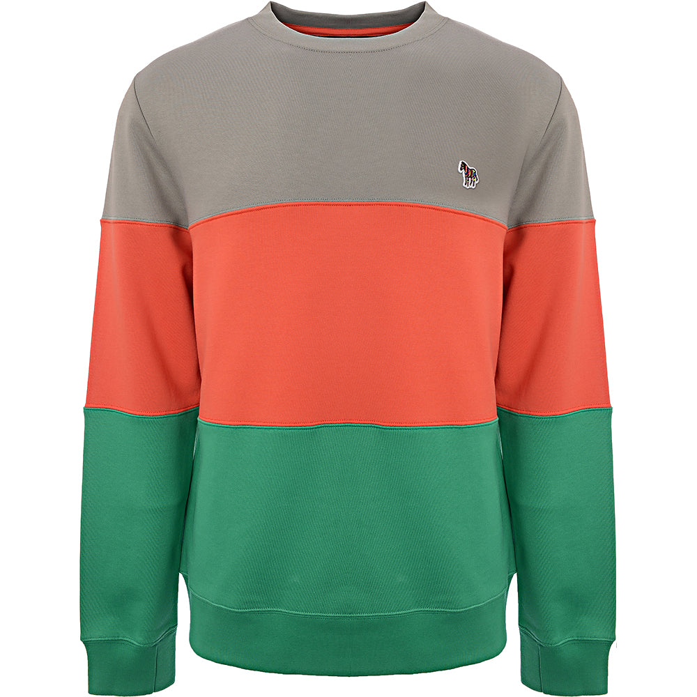 Paul Smith Mens Reg Fit Sweatshirt Zebra in Multicoloured