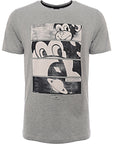 Paul Smith Mens Reg Fit Ss T-Shirt Monkey Comic in Grey