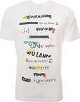 Paul Smith Mens Reg Fit Ss T-Shirt Never Assume in White