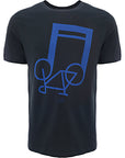 Paul Smith Mens Reg Fit Ss T-Shirt Notebike in Black