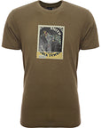 Paul Smith Mens Reg Fit T-Shirt Zebra Polaroid in Green