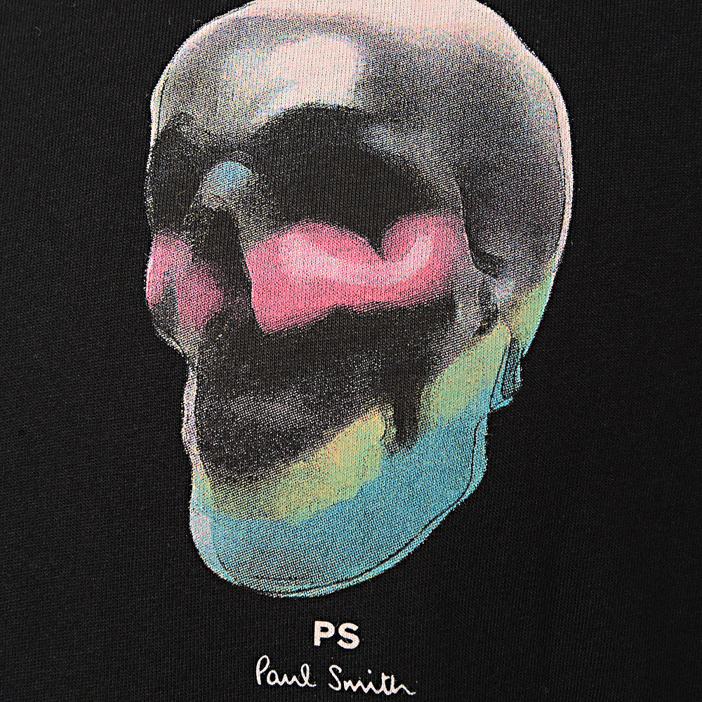 Paul Smith Mens Reg Fit Ss T-Shirt Skull in Black