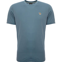 Paul Smith Mens Reg Fit Ss T-Shirt Zebra Badge in Blue