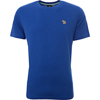 Paul Smith Mens Reg Fit Ss T-Shirt Zebra Badge in Blue