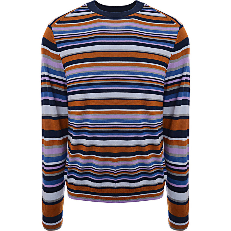 Paul Smith Mens Pullover Crew Neck in Multicoloured