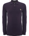 Paul Smith Mens Reg Fit Ls Polo Shirt in Purple