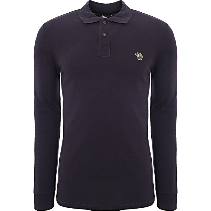 Paul Smith Mens Reg Fit Ls Polo Shirt Zebra in Purple