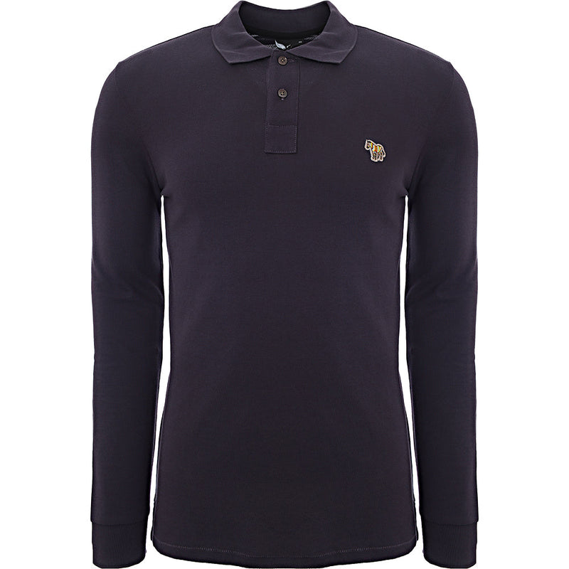 Paul Smith Mens Reg Fit Ls Polo Shirt Zebra in Purple