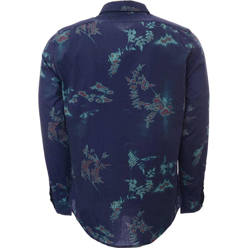 Paul Smith Mens Ls Tailored Fit Shirt in Navy