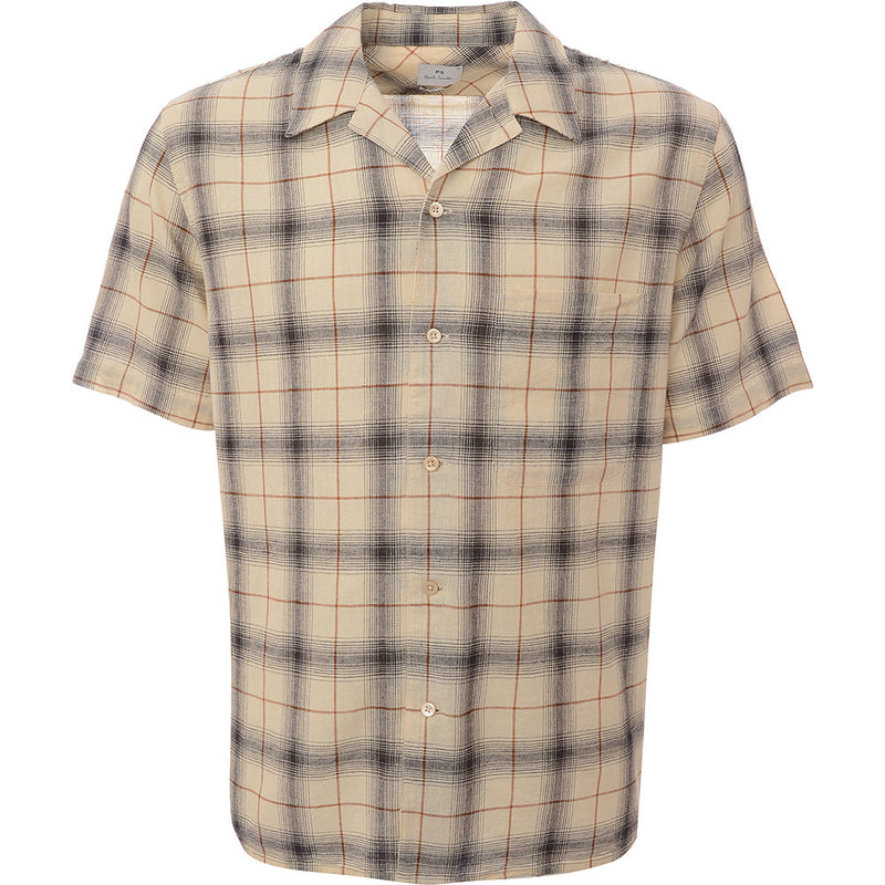 Paul Smith Mens Ss Casual Fit Shirt in Beige