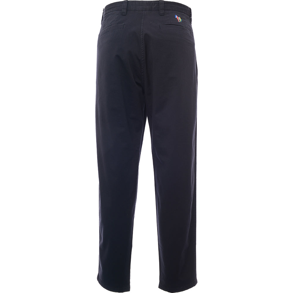 Paul Smith Mens Barrel Fit Chino Zebra Emb in Navy