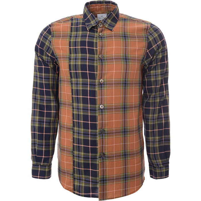 Paul Smith Mens Shirt Ls Regular Fit in Multicoloured