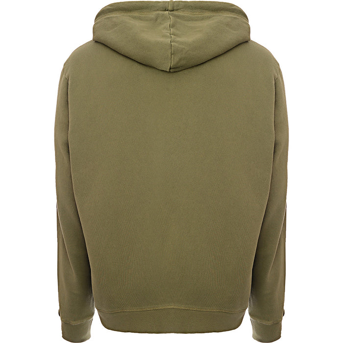 Paul Smith Mens Ls Hoody Life Lived Print in Green