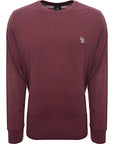 Paul Smith Mens Reg Fit Ls T-Shirt Zebra Badge in Purple