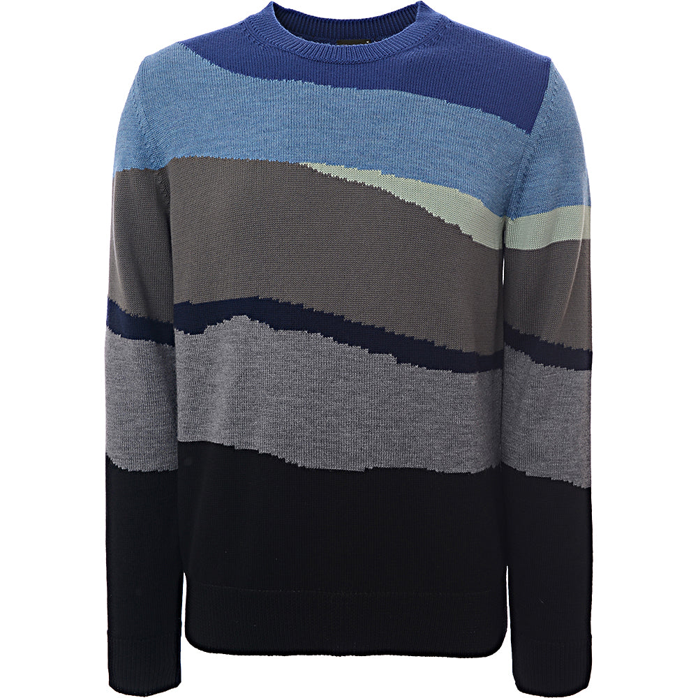 Paul Smith Mens Pullover Crew Neck in Multicoloured