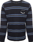 Paul Smith Mens Reg Fit Ls Top Happy in Black