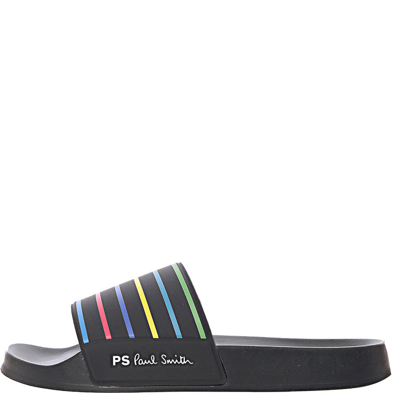 Paul Smith Mens Shoe Summit Black Stripes in Black