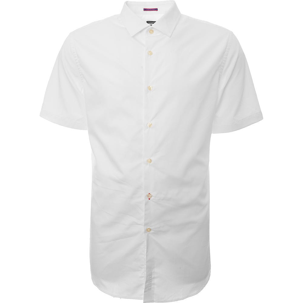 Paul Smith Mens Formal Ss Shirt Tailored in White