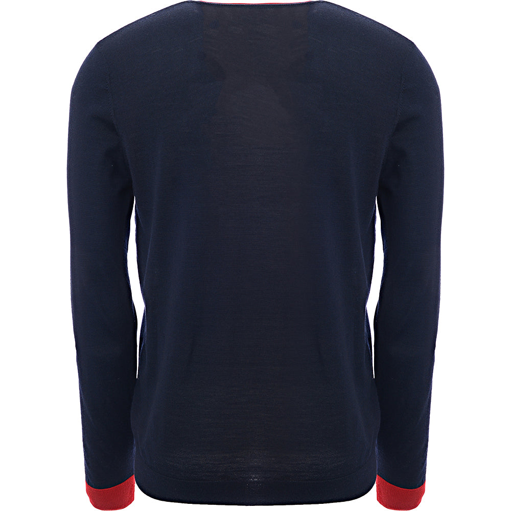 Paul Smith Mens Pullover V Neck in Navy