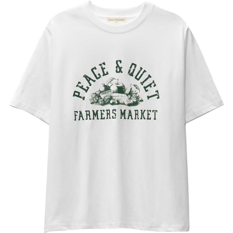 Museum Of Peace And Quiet Mens Farmers Short Sleeve T-Shirt White