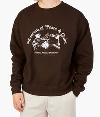 Museum of Peace and Quiet Women's Brown Quiet Place Crewneck