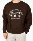 Museum of Peace and Quiet Men's Brown Quiet Place Crewneck