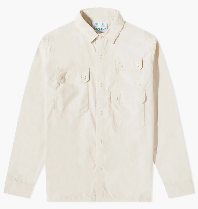 Barbour Men's White Leo Overshirt