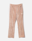 Needles Women's Pink Velour Narrow Pants in Sand