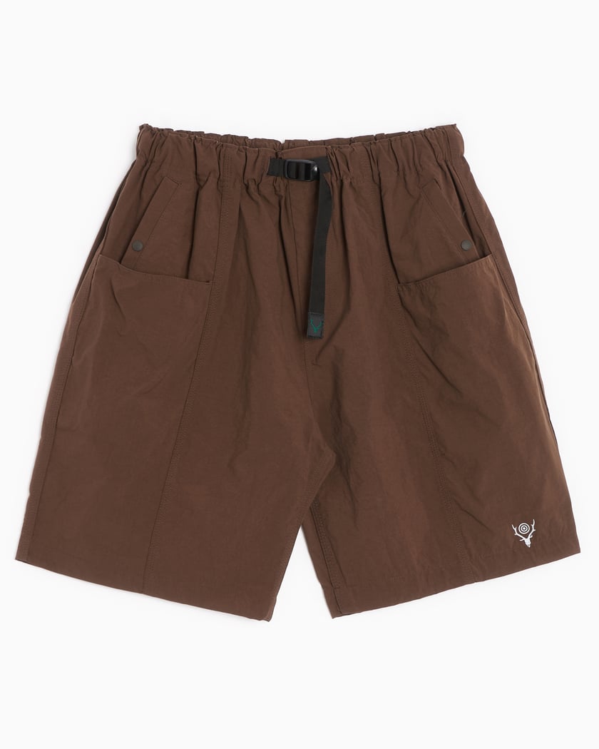 South West Mens Brown Belted Mini Shorts