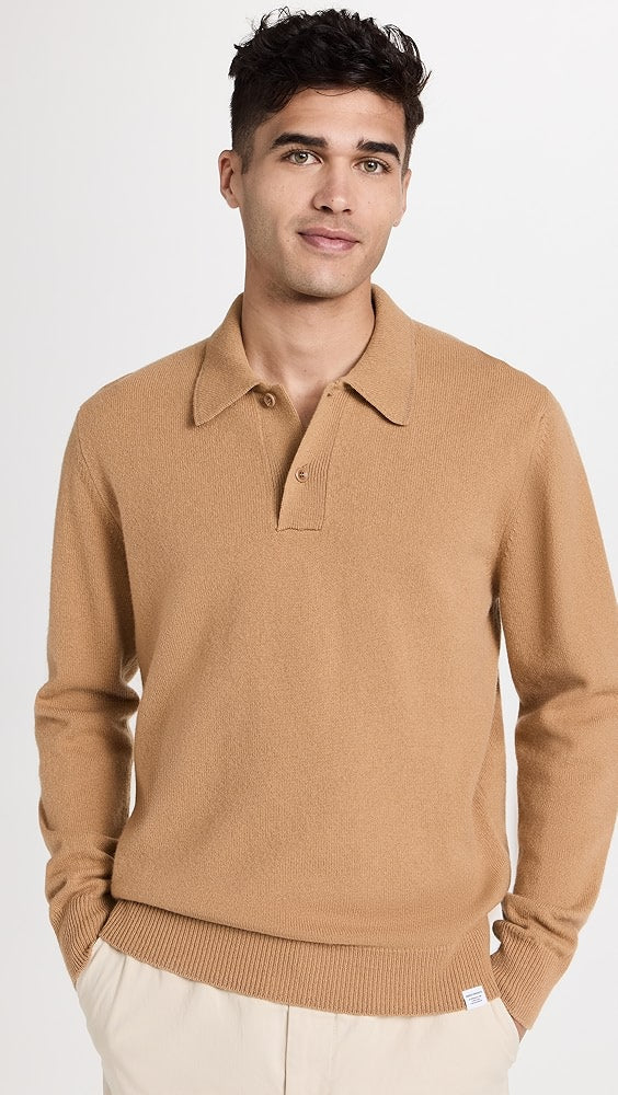 Norse Projects Mens Marco Merino Lambswool Polo