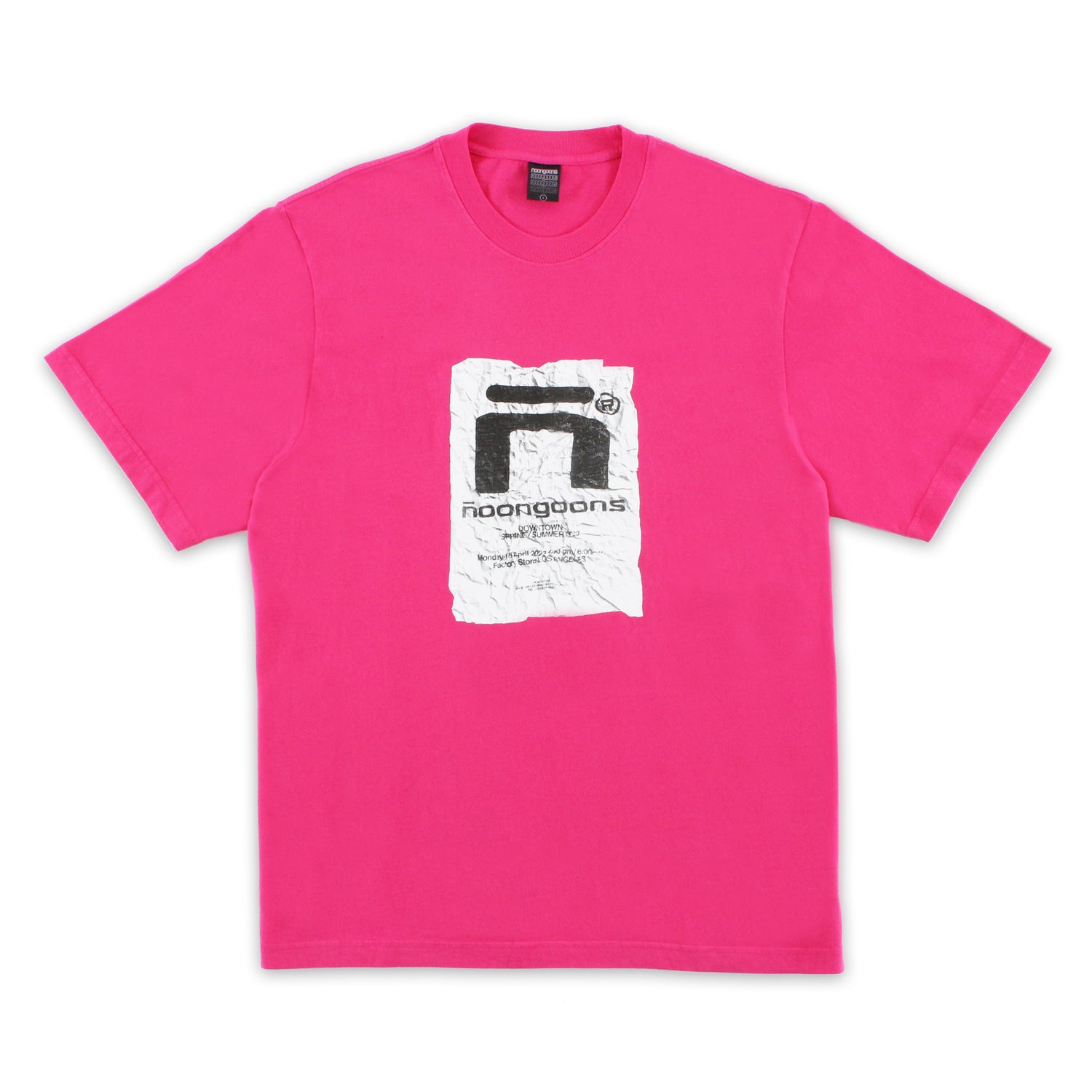 Noongoons Mens Pink Flyer T-Shirt